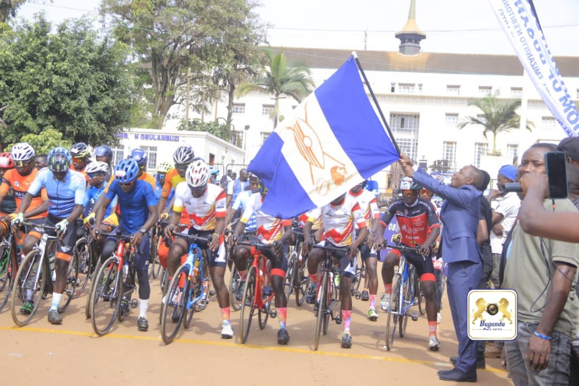 The opening of bicycle races among the different Masaza counties of Buganda at the event